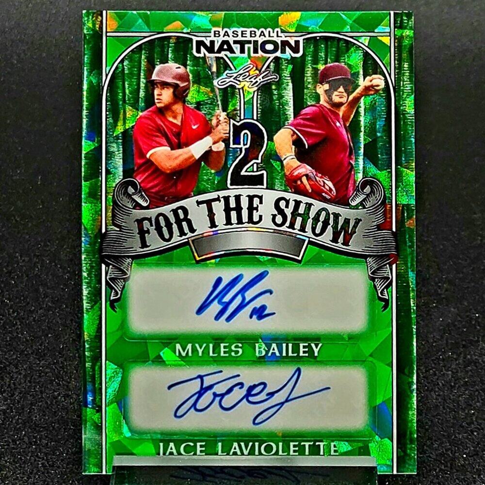 2025 3/5 Jace Laviolette & Myles Bailey 2 For the Show Duo Autos Top Prospects